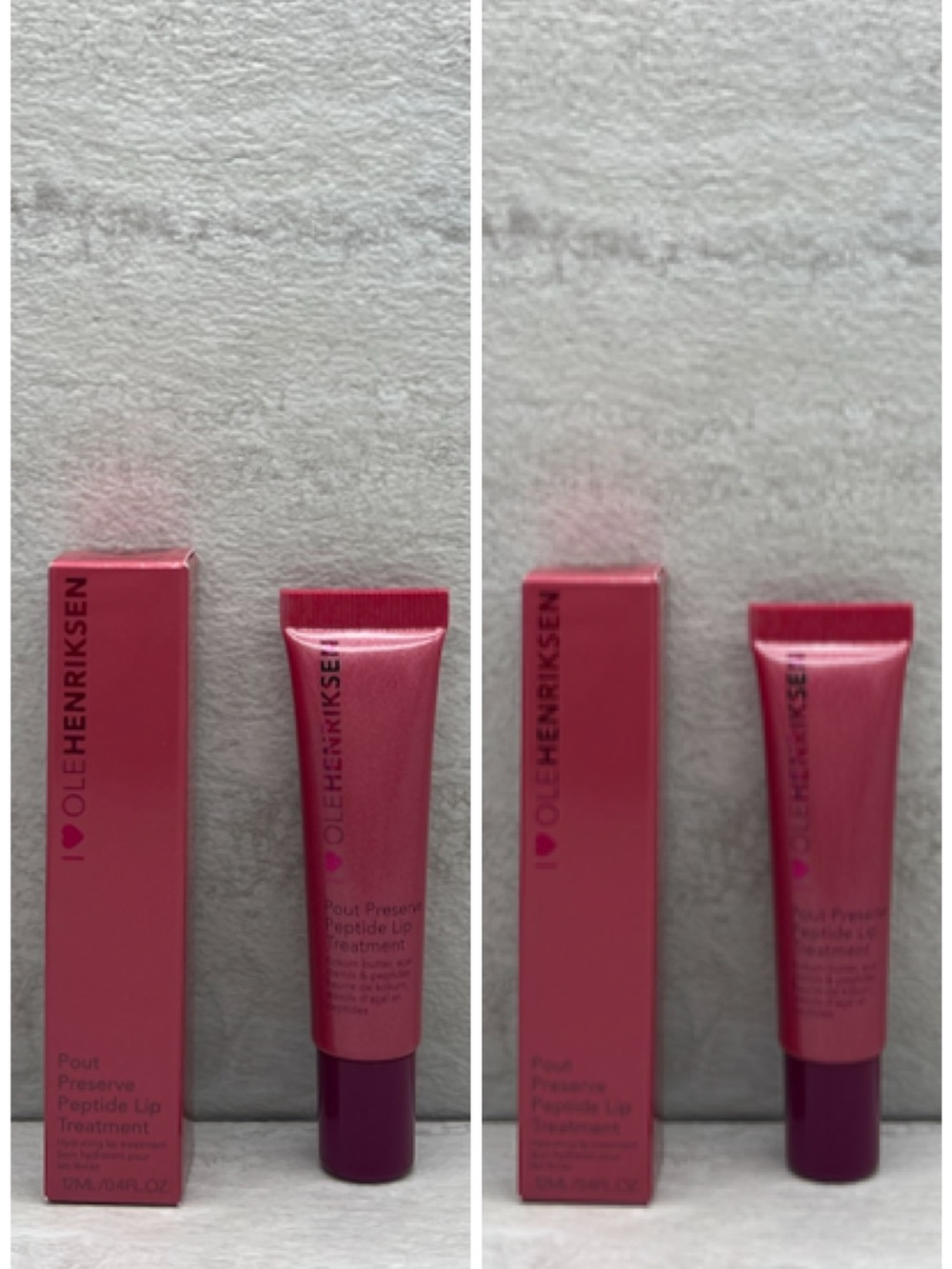 ☄️Two Ole Henriksen Pout Preserve Peptide Lip Treatment Lingonberry Jam Glimmer